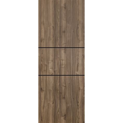 Slab Barn Door Panel X Inches Planum Walnut With Frosted