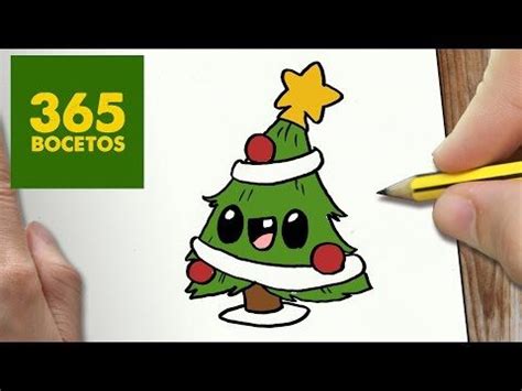 Aprende A Dibujar Un Simp Tico Rbol De Navidad Kawaii Con Un Tutorial