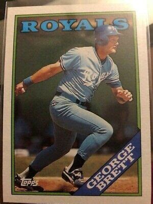 Topps George Brett Hof Kansas City Royals Baseball Card Ebay