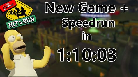 The Simpsons Hit Run All Story Missions Ng Speedrun In