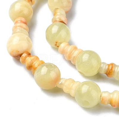 Wholesale Natural Xiuyan Jade 3 Hole Guru Bead Strands KBeads