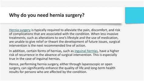 Ppt Laparoscopic Vs Open Hernia Repair Surgery Powerpoint