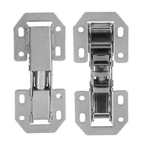 10 Pcs No Drilling Hole Cabinet Hinge 90 Degree 3 Inch Bridge Shaped