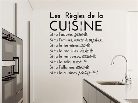 Sticker Les R Gles De La Cuisine Magic Stickers