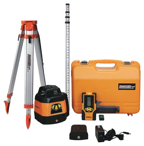 JOHNSON LEVEL TOOL Automatic Self Leveling Rotary Laser Kit