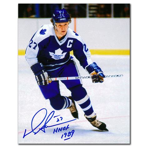 Darryl Sittler Toronto Maple Leafs Hof Autographed 8x10 Nhl Auctions