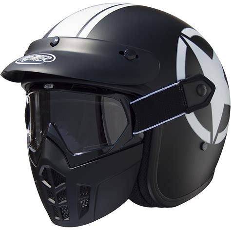 Casco Moto Jet Premier Vintage In Fibra Mask Star Bm Vendita Online