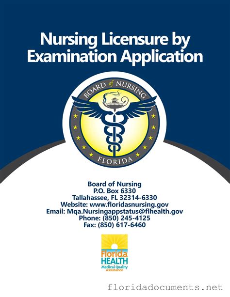 Fill Out Your Florida Board Nursing Application Form Online Florida Documents