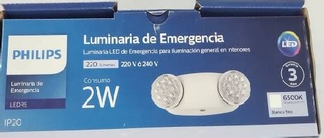 Luz De Emergencia Ledr W Philips Luz Y Color