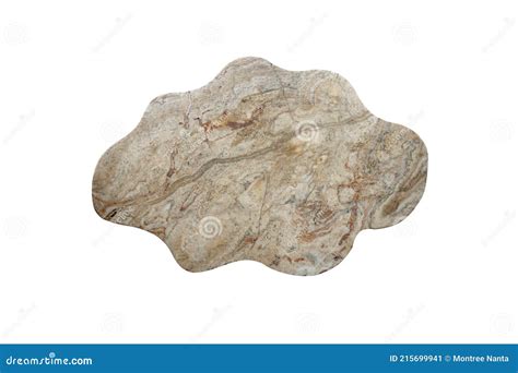 Brown Marble Rock Slab Isolated On White Background With Clipping Path Agate Rock Slab Stock