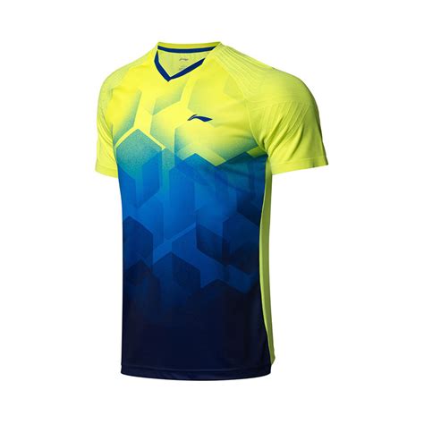 Li Ning Badminton Tshirt Lining Quick Dry Men Badminton Jersey