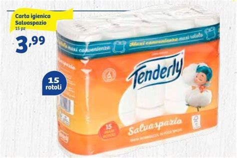 Tenderly Carta Igienica Salvaspazio Pz Offerta Di In S Mercato