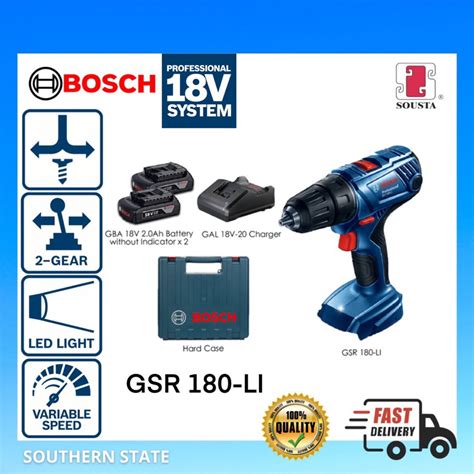 Bosch Gsr 180 Li Cordless Drill Driver Bosch Gsr180 Gsr 180 Li Battery Drill Bosch 06019f81l0