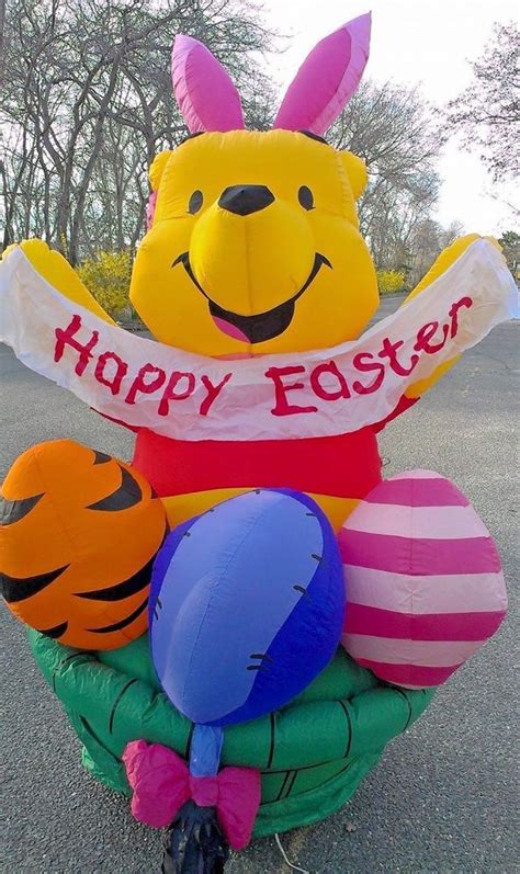 Easter Gemmy DISNEY Winnie The Pooh Airblown Inflatable 6 Yard Decor