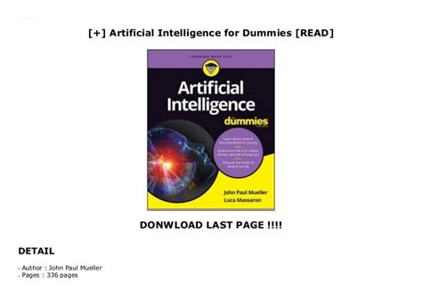 Artificial Intelligence For Dummies Read