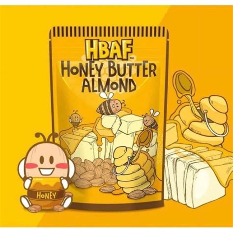 Jual Hbaf Honey Butter Almond Big Pack 120g Shopee Indonesia