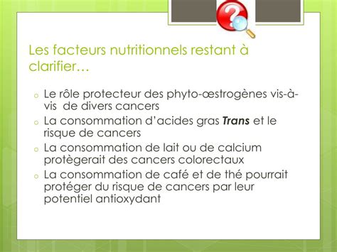 PPT Cancer Colorectal Alimentation En Cause PowerPoint