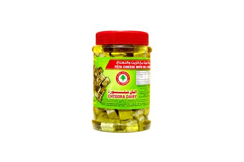 Feta Cheese With Oil Mint 600g Jar Lebanese Dairy CHTOORA