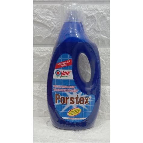 Jual Yuri PORSTEX Warna BIRU Botol 500 Ml Porstex Pembersih Porselen