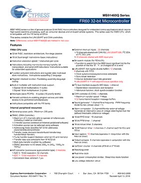 Mb Q Datasheet Pdf Cypress Semiconductor