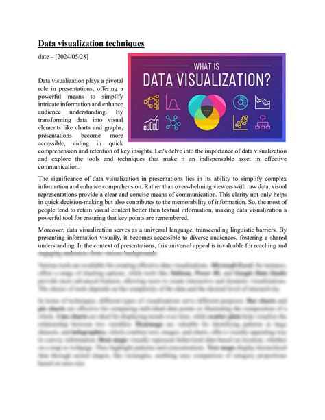 SOLUTION: Data visualization techniques - Studypool