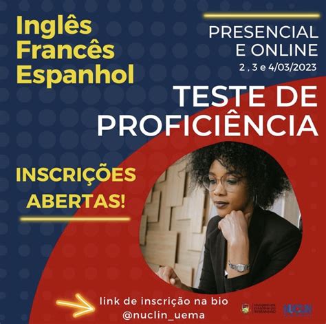 UEMA Inscrições abertas para Teste de Proficiência em Língua Estrangeira