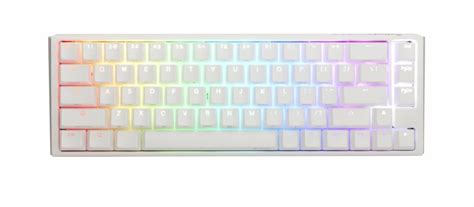 Ducky One 3 SF Pure White 65 Hot Swappable RGB Геймърска механична клавиатура с Cherry MX Brown