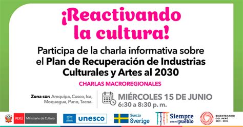 Charla Virtual Respecto Al Plan De Recuperaci N De Industrias