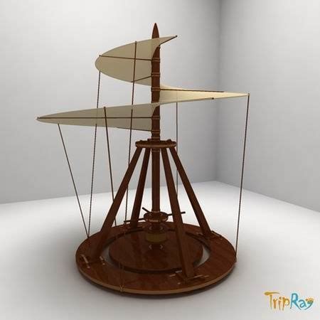 3D модель Воздушный винт Леонардо да Винчи - TurboSquid 444500