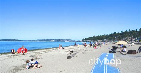 Alki Beach (Seattle) - swimming & restaurants