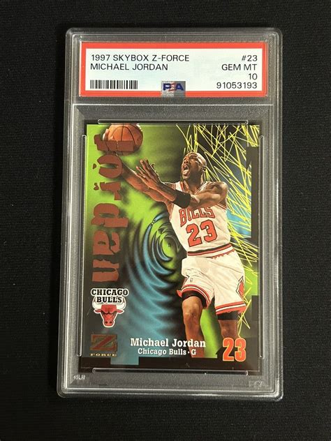 Michael Jordan Skybox Z Force Base Price Guide Sports Card