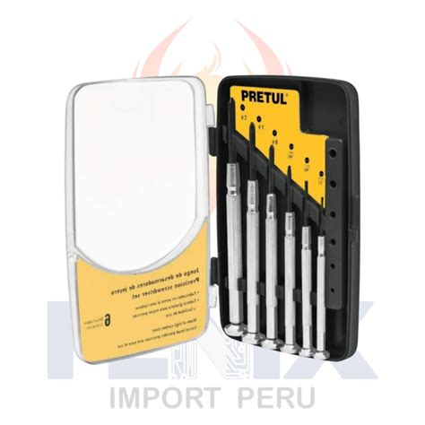 Desarmadores Metalicos De Precision 6pzas Joyero J Dej 6p Fenix