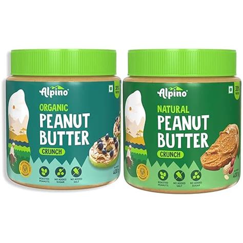 Alpino Organic Natural Peanut Butter Crunch G Alpino Natural