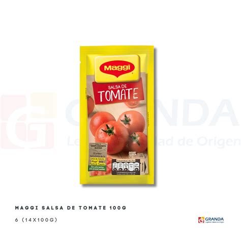 Maggi Salsa De Tomate 100g Distribuidora Granda