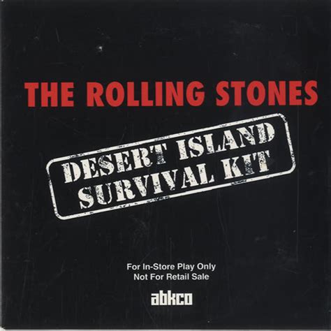 The Rolling Stones Desert Island Survival Kit Us Promo Cd Album Cdlp