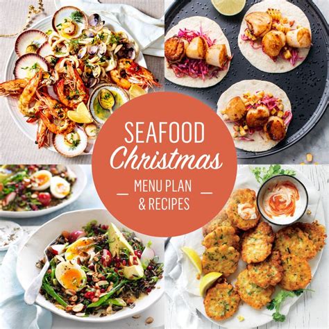 Seafood Christmas Menu Plan Seafood Dinner Seafood Recipes Healthy Christmas Food Dinner