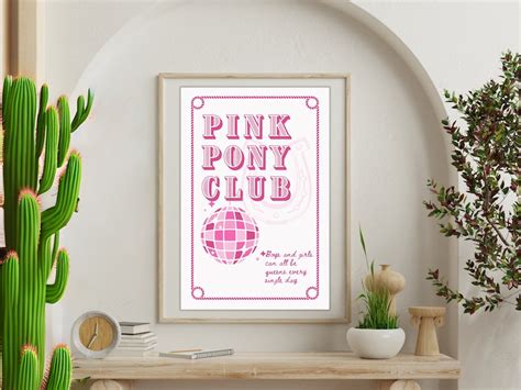 Pink Pony Club Chappell Roan Poster Print Kaleidoscope Print Digital Art Print Gay Pop Etsy