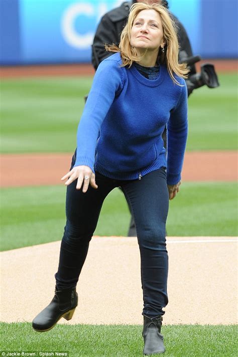 Edie Falco Throws First Pitch As New York Mets Beat Atlanta Braves