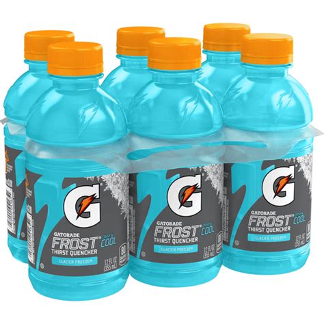 Gatorade Frost Thirst Quencher Glacier Freeze 12 Fl Oz 6 Count Sports