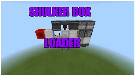 Shulker Box Loader Bedrock Edition Tutorial Wide Tileable Youtube