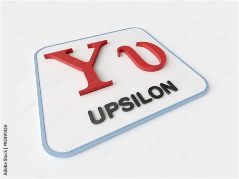 Upsilon Greek Symbol Stock Illustration | Adobe Stock