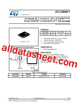 Stl N F Datasheet Pdf Stmicroelectronics