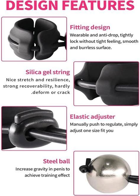 Anneau P Nien Avec Poids Testicule Scrotum Pendentif Balle Retarder L Jaculation M Le Sex Toy