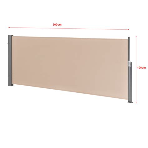 Markiza Tarasowa Boczna 100x300 Cm Piaskowy Sklep Internetowy AD CON