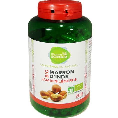 PHARMASCIENCE MARRON D INDE BIO 200 GELULES JAMBES LEGERES