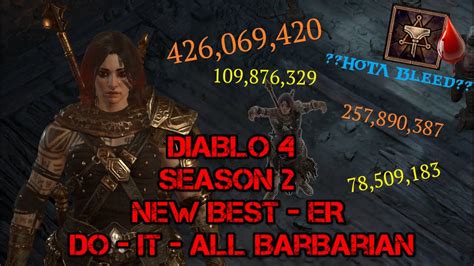 New BETTER Barbarian Diablo 4 Season 2 BEST Do It ALL Bleed Hammer