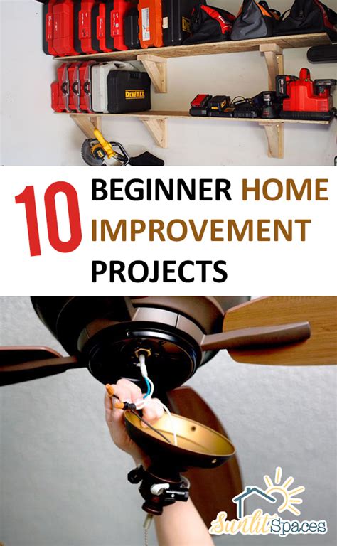 10 Beginner Home Improvement Projects