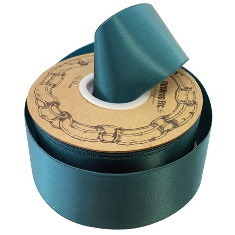 Teal Satin Fabric Decorative Ribbon - 2" x 50 Yards — GiftWrap Etc