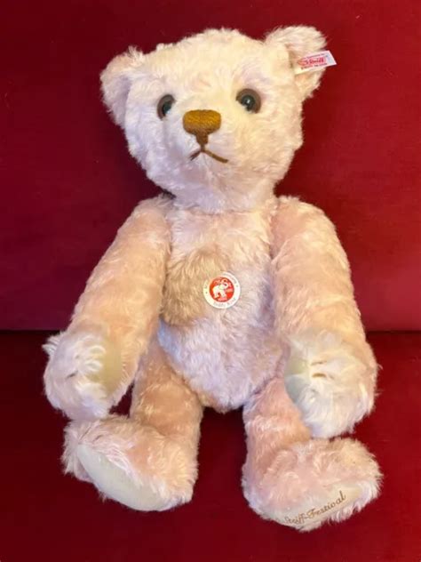 STEIFF BÄR TEDDY Rosé Limitierte Auflage Mohair EAN 655845 aus dem