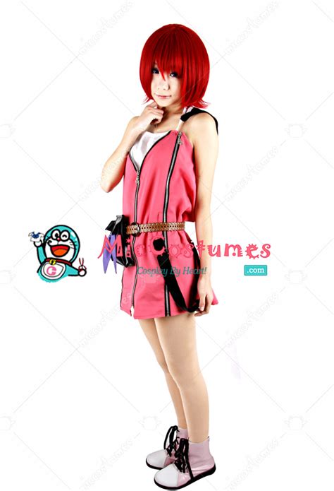 Kingdom Hearts Kairi Red Dress Cosplay Costume For Sale